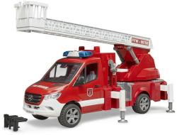 Bruder 02673 Auto hasiči Mercedes Benz Sprinter stříká vodu na baterie Světlo Zvuk