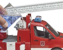 Bruder 02673 Auto hasiči Mercedes Benz Sprinter stříká vodu na baterie Světlo Zvuk