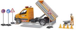 Bruder 02677 Auto Mercedes Benz Sprinter silničáři s doplňky na baterie Světlo Zvuk