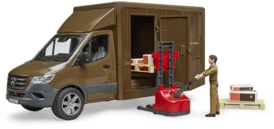 Bruder 02678 Auto Mercedes Benz Sprinter logistický set s figurkou a doplňky