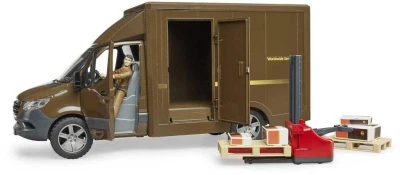 Bruder 02678 Auto Mercedes Benz Sprinter logistický set s figurkou a doplňky