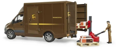 Bruder 02678 Auto Mercedes Benz Sprinter logistický set s figurkou a doplňky
