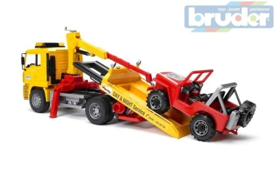 Bruder 02750 (2750) Nákladní auto MAN odtahový vůz + Jeep Bruder 02750 (2750) Nákladní auto MAN odtahový vůz + Jeep