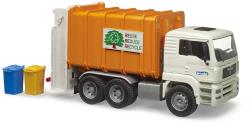 Bruder 02772 Auto MAN TGA popeláři bílo-oranžové funkční model 1:16 plast