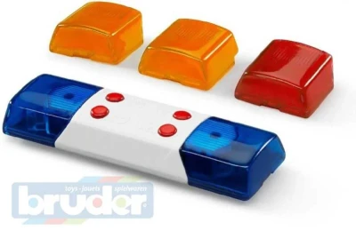 Bruder 02802 (2802) Maják + siréna univerzální ND 1:16 plast Světlo Zvuk Bruder 02802 (2802) Maják + siréna univerzální ND 1:16 plast Světlo Zvuk