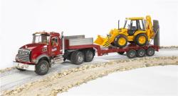 Bruder 02813 (2813) Nákladní auto MACK Granit - návěs + traktor JCB