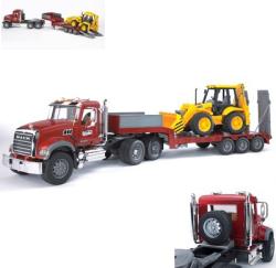 Bruder 02813 (2813) Nákladní auto MACK Granit - návěs + traktor JCB