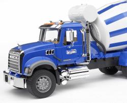 Bruder 02814 (2814) Nákladní auto Mack Granite - domíchávač betonu modrý