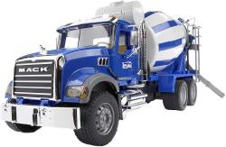 Bruder 02814 (2814) Nákladní auto Mack Granite - domíchávač betonu modrý