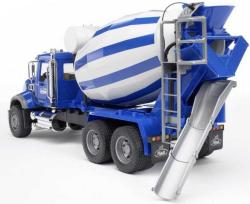 Bruder 02814 (2814) Nákladní auto Mack Granite - domíchávač betonu modrý
