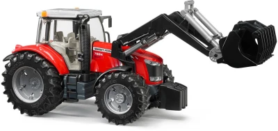Bruder 03047 Traktor Massey Ferguson 7624 s čelním nakladačem