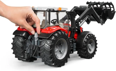Bruder 03047 Traktor Massey Ferguson 7624 s čelním nakladačem