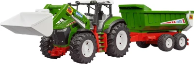 Bruder 03452 Roadmax baby traktor s čelním nakladačem a přívěsem