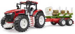 Bruder 03453 Roadmax traktor set s vyvážecím přívěsem a 3 kládami