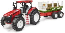 Bruder 03453 Roadmax traktor set s vyvážecím přívěsem a 3 kládami