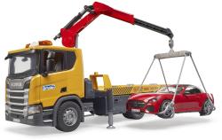 Bruder 03552 Auto Scania Super 560R odtahovka + roadster na baterie Světlo Zvuk