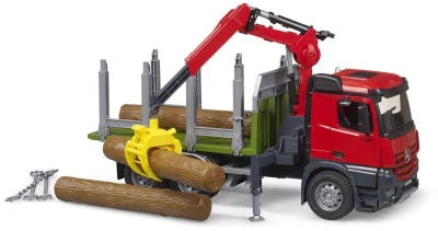 Bruder 03669 Auto MB Arocs nákladní s jeřábem na dřevo model 1:16 plast Bruder 03669 Auto MB Arocs nákladní s jeřábem na dřevo model 1:16 plast