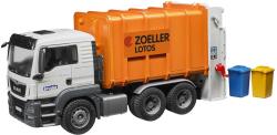 Bruder 03761 Auto polelářské MAN TGS popeláři set se 2 popelnicemi