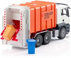 Bruder 03761 Auto polelářské MAN TGS popeláři set se 2 popelnicemi