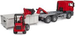 Bruder 03767 Auto MAN TGS LKW s kontejnerem + nakladač Schäffer model 1:16