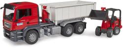 Bruder 03767 Auto MAN TGS LKW s kontejnerem + nakladač Schäffer model 1:16