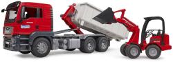 Bruder 03767 Auto MAN TGS LKW s kontejnerem + nakladač Schäffer model 1:16
