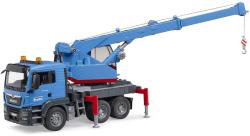 Bruder 03771 MAN TGS Autojeřáb modrý model 1:16 na baterie Světlo Zvuk