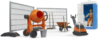 Bruder 62008 Stavební set míchačka s figurkou a pracovním nářadím plast