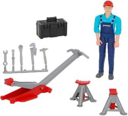 Bruder 62100 Figurka mechanik 11cm tmavá pleť set s doplňky plast