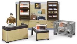Bruder 62250 Bworld pobočka přepravce UPS set kancelář s figurkou