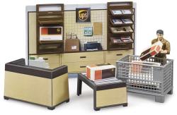 Bruder 62250 Bworld pobočka přepravce UPS set kancelář s figurkou