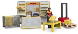 Bruder 62251 DHL Shop set s figurkou a paletovým vozíkem