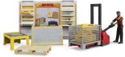 Bruder 62251 DHL Shop set s figurkou a paletovým vozíkem