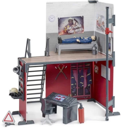 Bruder 62702 Hasičská stanice herní set s figurkou hasiče plast