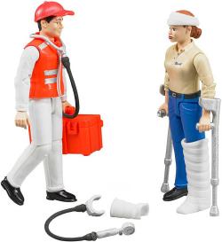 Bruder 62710 Set zdravotnický záchranář 2 figurky s doplňky 1:16 plast
