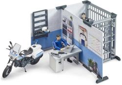 Bruder 62732 Stanice policejní herní set s motocyklem a 2 figurkami