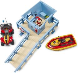 Bruder 62780 Věž pobřežní hlídky set se čtyřkolkou, skútrem a plavčíkem