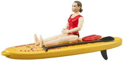 Bruder 62785 Záchranný vodní set plavčík s paddleboardem