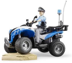 Bruder 63010 Model 1:16 čtyřkolka policejní 16cm set s policistou plast