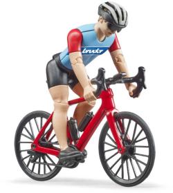 Bruder 63110 Set závodní bicykl s figurkou cyklista s kolem plast