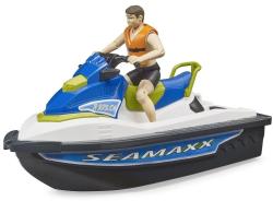 Bruder 63151 Skútr vodní Seamaxx herní set člun s figurkou do vody