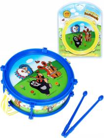Bubínek 20cm Krtek (Krteček) set se 2 paličkami 2 barvy (hudební nástroje) Bubínek 20cm Krtek (Krteček) set se 2 paličkami 2 barvy (hudební nástroje)