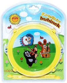 Bubínek 20cm Krtek (Krteček) set se 2 paličkami 2 barvy (hudební nástroje)