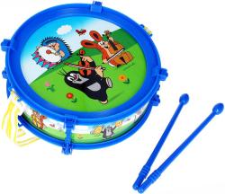Bubínek 20cm Krtek (Krteček) set se 2 paličkami 2 barvy (hudební nástroje)