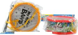Bubínek velký dětský 21cm set se 2 paličkami v sáčku 2 barvy Bubínek velký dětský 21cm set se 2 paličkami v sáčku 2 barvy