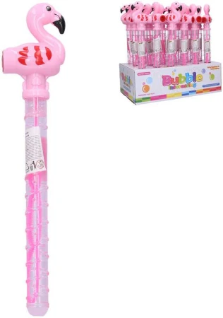 Bublifuk píšťalka plameniak 36cm detský bublifukovač meč 2v1 Bublifuk píšťalka plameniak 36cm detský bublifukovač meč 2v1