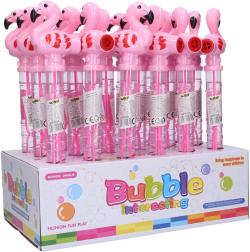 Bublifuk píšťalka plameňák 36cm dětský bublifukovač meč 2v1