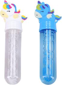 Bublifukovací hůlka jednorožec 14cm dětský bublifukovač 3 barvy