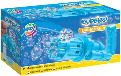 Bublifukovací pistole dětský bublifukovač s náplní 50ml na baterie 2 barvy
