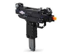 CaDA stavebnice samonabíjecí pistole Micro UZI, 359 dílků, střílí plastové tyčinky.